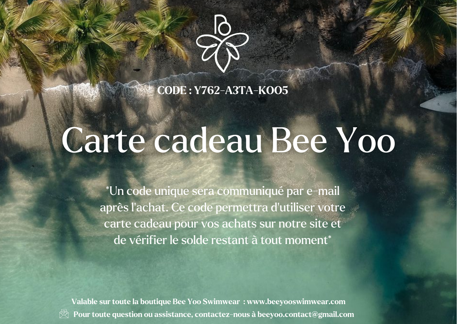 Carte-cadeau Bee Yoo